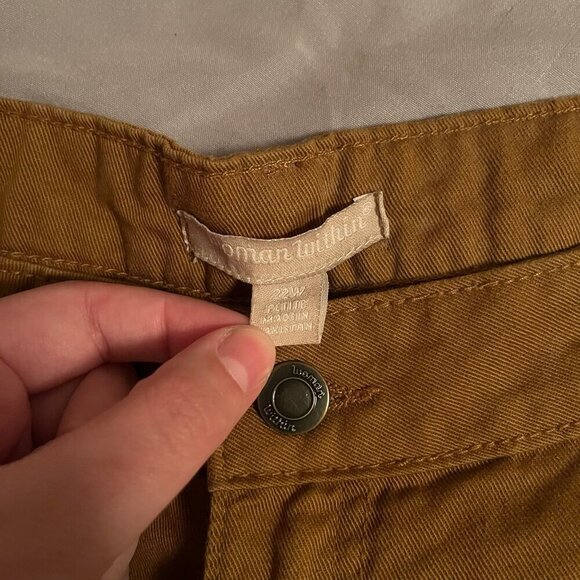 Woman Within Size 22w Petite Dark Brown Pants - Picture 3 of 9